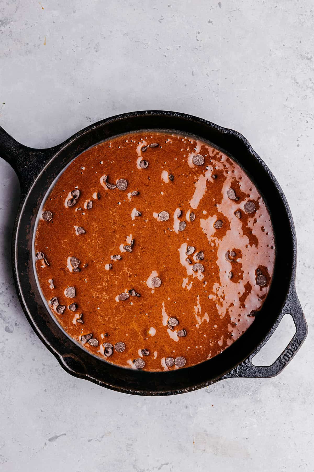 The absolute BEST Flourless Chocolate Chip Brownies that are fudgy, moist and delicious! Made healthier with zero refined sugar, protein-packed black beans, and Greek yogurt!